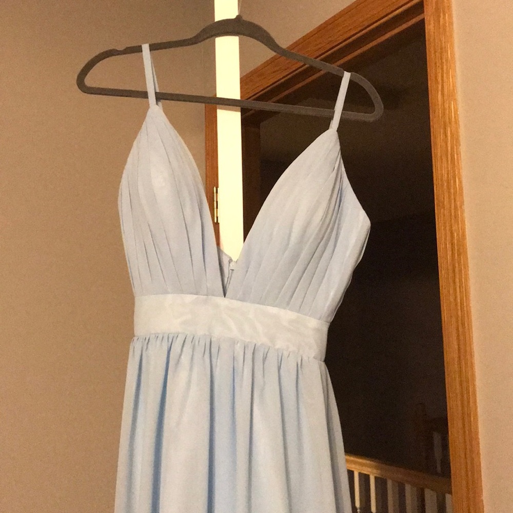 Light blue prom dress